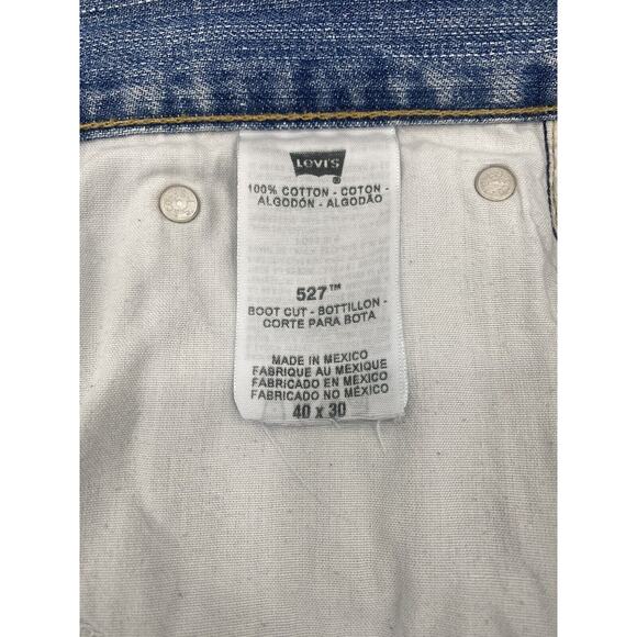 Levis 527 Jeans Men's 40 X 30 Boot Cut Denim - RARE RED TRADEMARK ONLY TAG - Picture 13 of 14